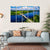 Bridge Over Blue Lake Finland Canvas Wall Art-5 Horizontal-Gallery Wrap-22" x 12"-Tiaracle