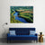 Bridge Over Dordogne River Canvas Wall Art-1 Piece-Gallery Wrap-36" x 24"-Tiaracle