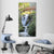 Bridge Over Waterfall Vertical Canvas Wall Art-1 Vertical-Gallery Wrap-12" x 24"-Tiaracle