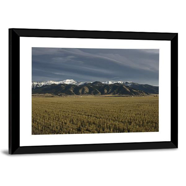 Bridger Mountains Montana Canvas Wall Art-5 Horizontal-Gallery Wrap-22" x 12"-Tiaracle