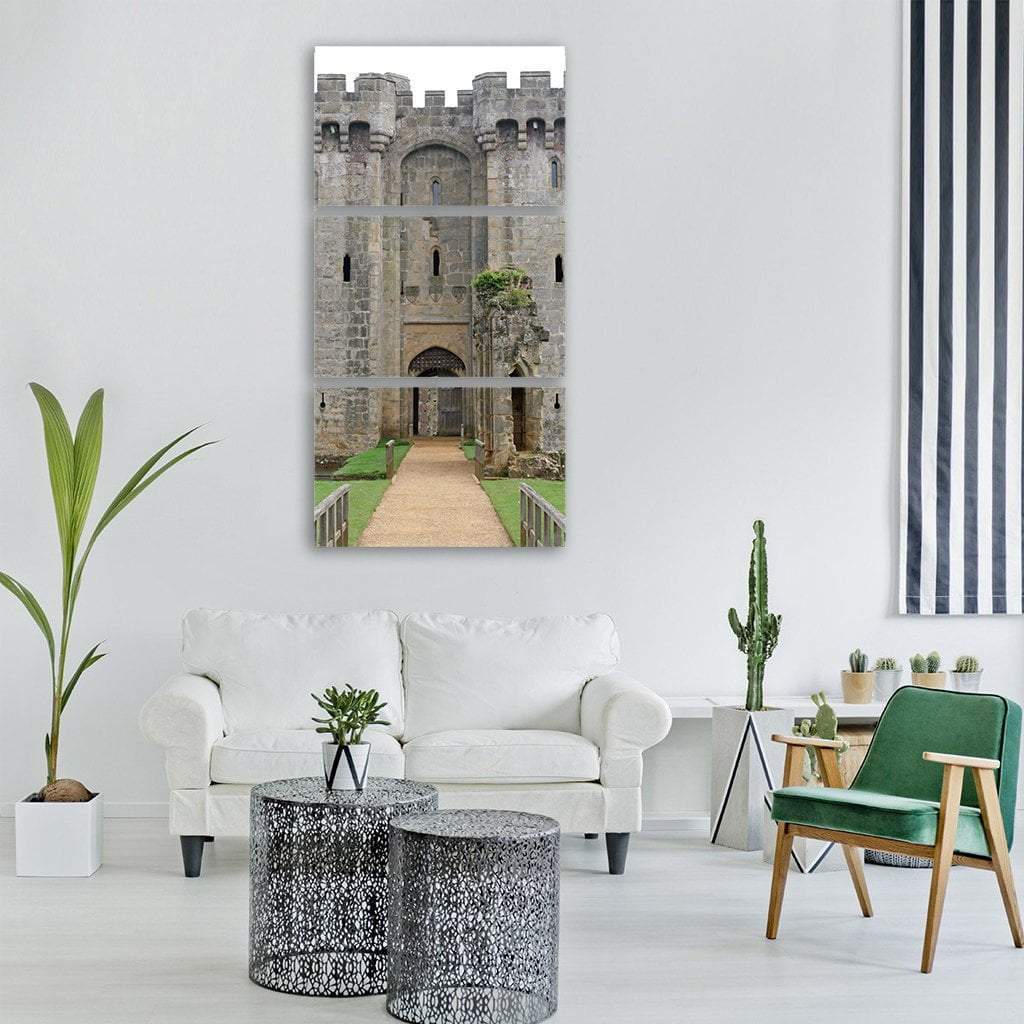 Bulwark Castle Vertical Canvas Wall Art-3 Vertical-Gallery Wrap-12" x 25"-Tiaracle