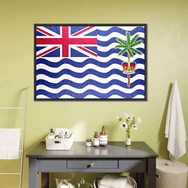 British Indian Ocean Territory Flag Canvas Wall Art-5 Horizontal-Gallery Wrap-22" x 12"-Tiaracle