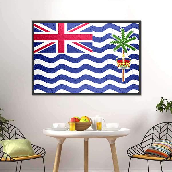 British Indian Ocean Territory Flag Canvas Wall Art-5 Horizontal-Gallery Wrap-22" x 12"-Tiaracle