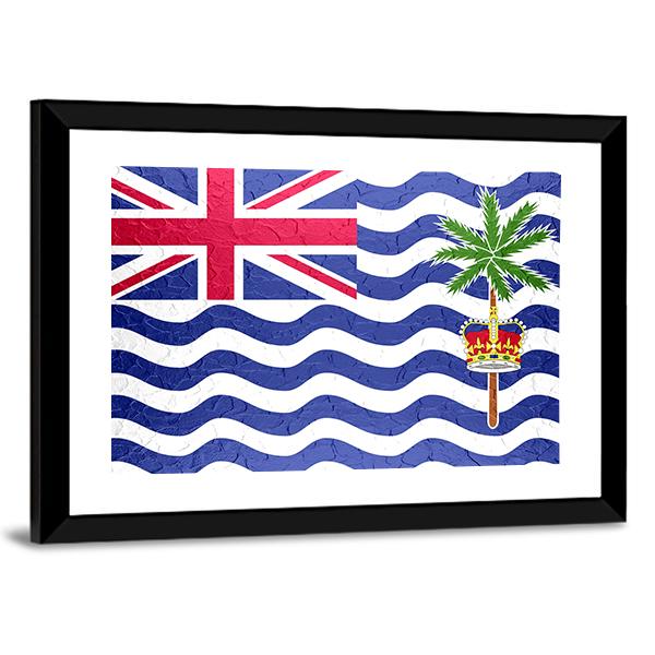 British Indian Ocean Territory Flag Canvas Wall Art-5 Horizontal-Gallery Wrap-22" x 12"-Tiaracle