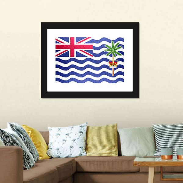 British Indian Ocean Territory Flag Canvas Wall Art-5 Horizontal-Gallery Wrap-22" x 12"-Tiaracle
