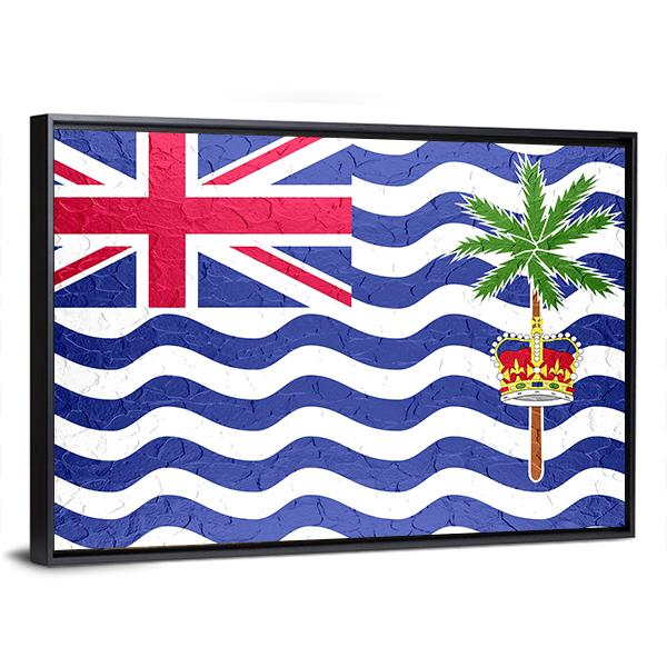 British Indian Ocean Territory Flag Canvas Wall Art-3 Horizontal-Gallery Wrap-25" x 16"-Tiaracle