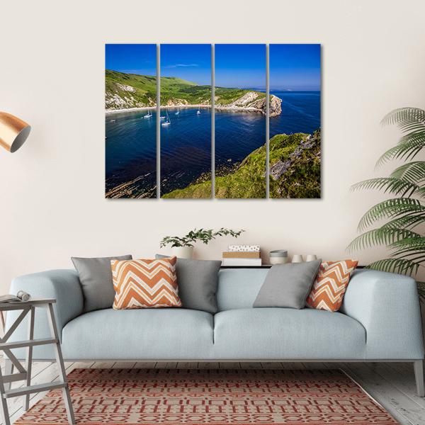 British Seaside Canvas Wall Art-4 Horizontal-Gallery Wrap-34" x 24"-Tiaracle