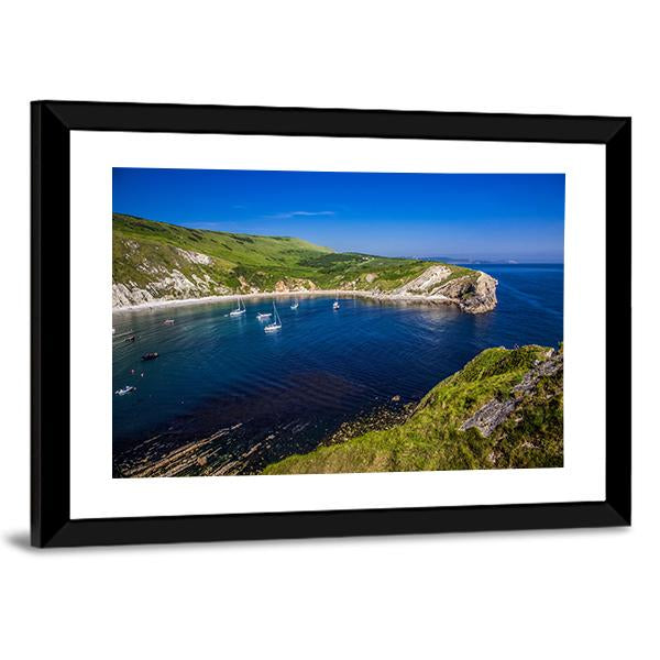 British Seaside Canvas Wall Art-3 Horizontal-Gallery Wrap-25" x 16"-Tiaracle