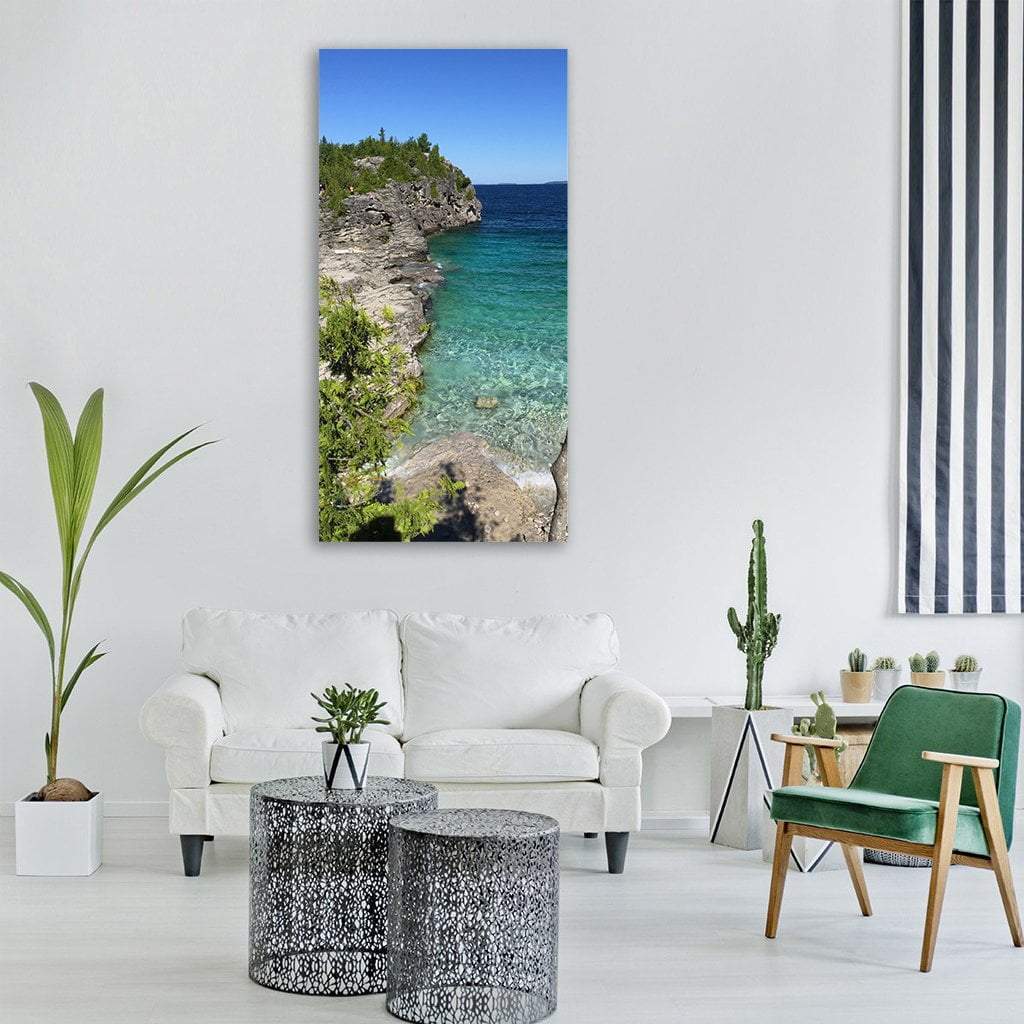 Bruce Peninsula Canada Vertical Canvas Wall Art-1 Vertical-Gallery Wrap-12" x 24"-Tiaracle