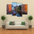 Bruges With Canal Canvas Wall Art-4 Pop-Gallery Wrap-50" x 32"-Tiaracle