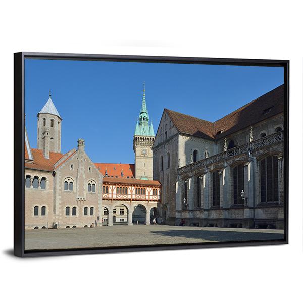 Brunswick Cathedral Canvas Wall Art-3 Horizontal-Gallery Wrap-25" x 16"-Tiaracle