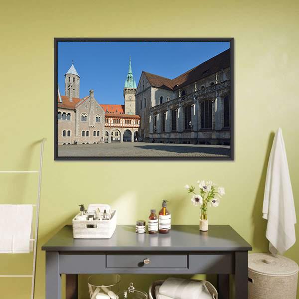 Brunswick Cathedral Canvas Wall Art-3 Horizontal-Gallery Wrap-25" x 16"-Tiaracle