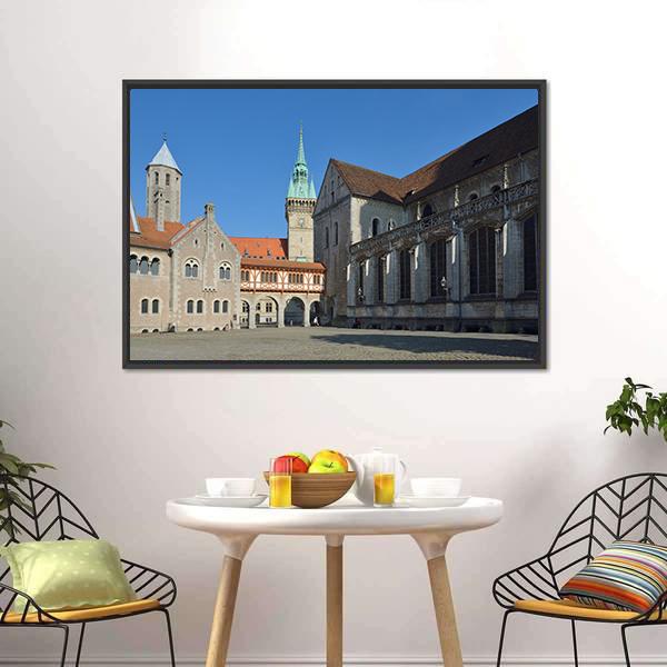 Brunswick Cathedral Canvas Wall Art-3 Horizontal-Gallery Wrap-25" x 16"-Tiaracle