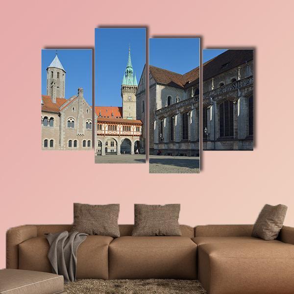 Brunswick Cathedral Canvas Wall Art-4 Pop-Gallery Wrap-50" x 32"-Tiaracle