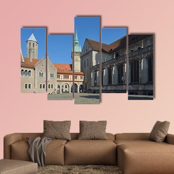 Brunswick Cathedral Canvas Wall Art-5 Pop-Gallery Wrap-47" x 32"-Tiaracle