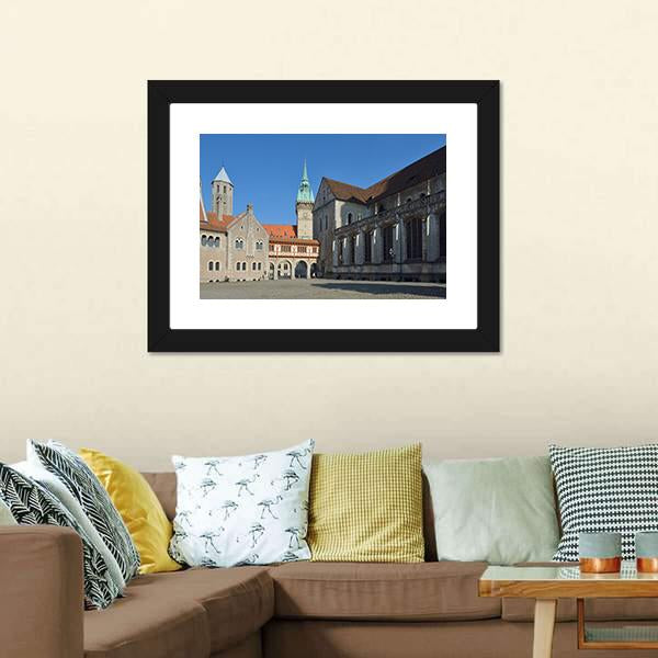 Brunswick Cathedral Canvas Wall Art-3 Horizontal-Gallery Wrap-25" x 16"-Tiaracle