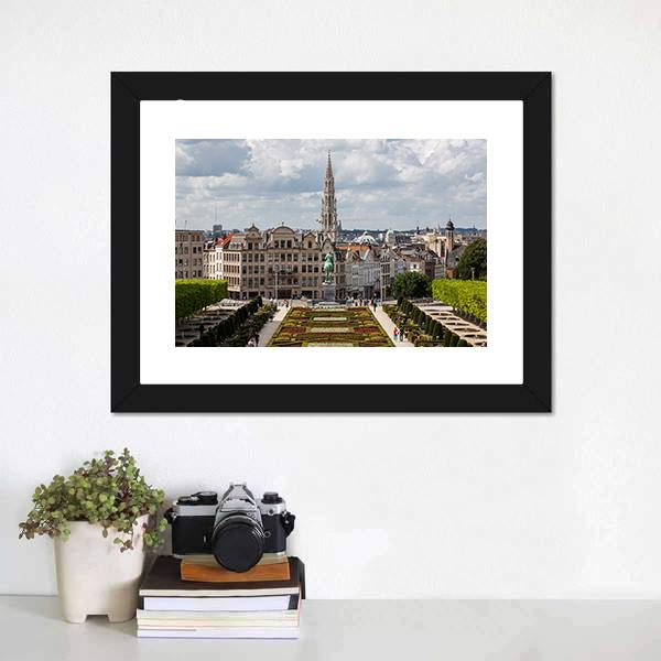 Brussels Cityscape Canvas Wall Art-3 Horizontal-Gallery Wrap-25" x 16"-Tiaracle