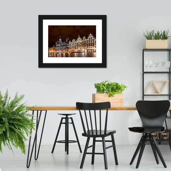 Brussels Grand Place Canvas Wall Art-3 Horizontal-Gallery Wrap-25" x 16"-Tiaracle