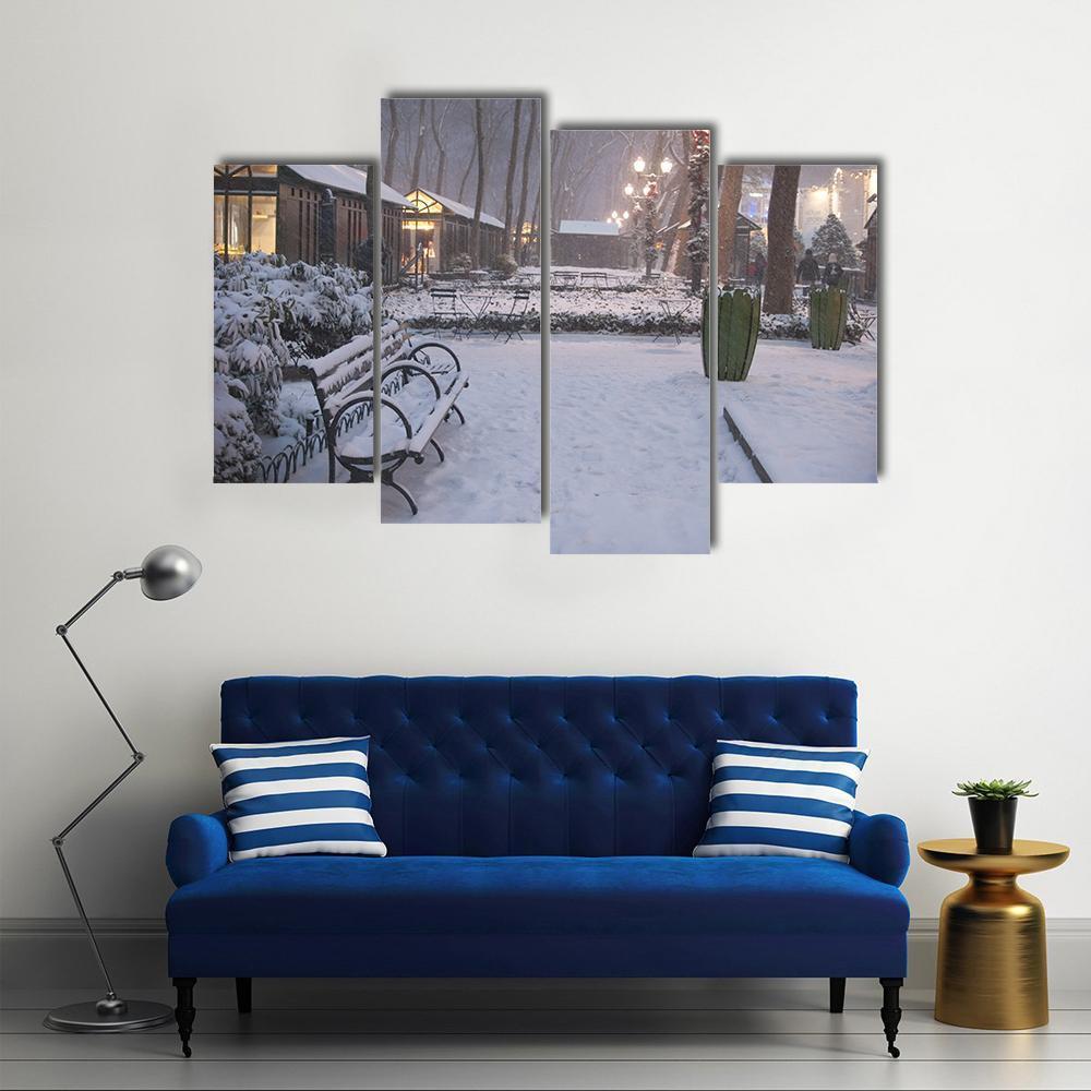 Bryant Park Canvas Wall Art-4 Pop-Gallery Wrap-50" x 32"-Tiaracle