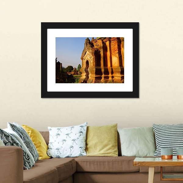 Buddhist Stupa Myanmar Canvas Wall Art-3 Horizontal-Gallery Wrap-25" x 16"-Tiaracle