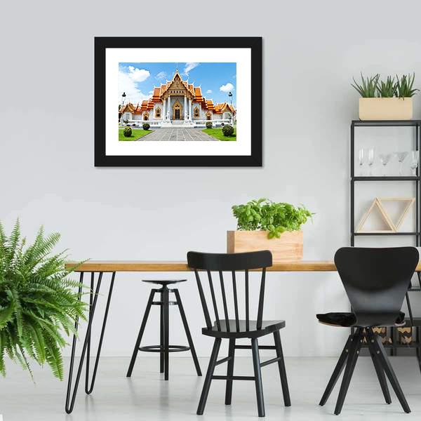 Buddhist Temple Thailand Canvas Wall Art-5 Horizontal-Gallery Wrap-22" x 12"-Tiaracle