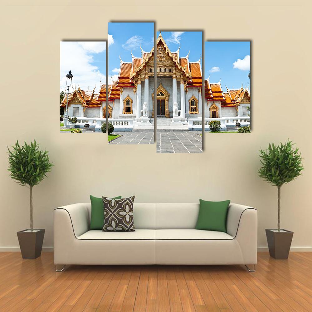 Buddhist Temple Thailand Canvas Wall Art-3 Horizontal-Gallery Wrap-25" x 16"-Tiaracle