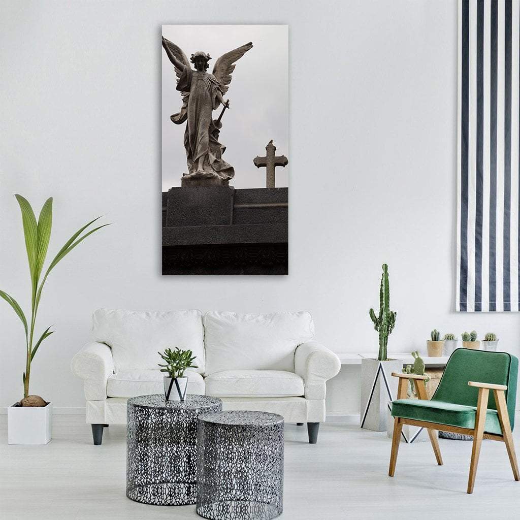 Buenos Aires Cemetery Decor Vertical Canvas Wall Art-3 Vertical-Gallery Wrap-12" x 25"-Tiaracle