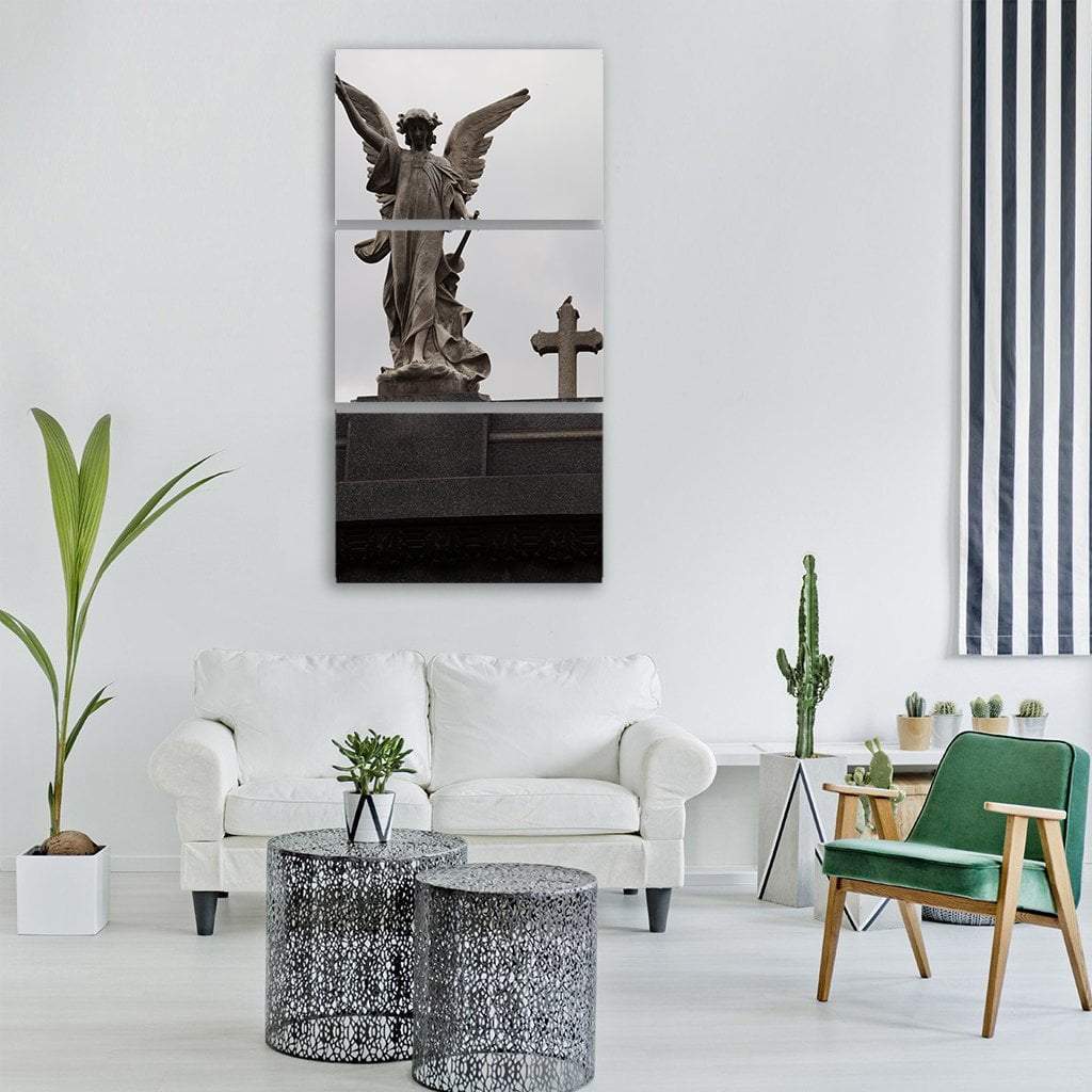 Buenos Aires Cemetery Decor Vertical Canvas Wall Art-3 Vertical-Gallery Wrap-12" x 25"-Tiaracle