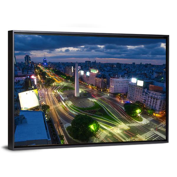 Buenos Aires Canvas Wall Art-3 Horizontal-Gallery Wrap-25" x 16"-Tiaracle