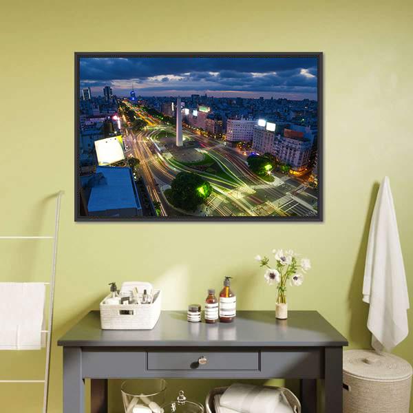 Buenos Aires Canvas Wall Art-3 Horizontal-Gallery Wrap-25" x 16"-Tiaracle