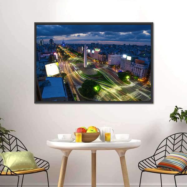 Buenos Aires Canvas Wall Art-3 Horizontal-Gallery Wrap-25" x 16"-Tiaracle