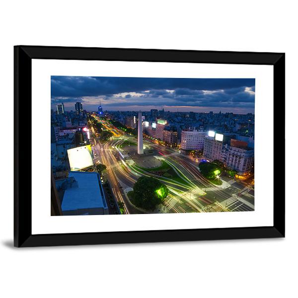 Buenos Aires Canvas Wall Art-3 Horizontal-Gallery Wrap-25" x 16"-Tiaracle
