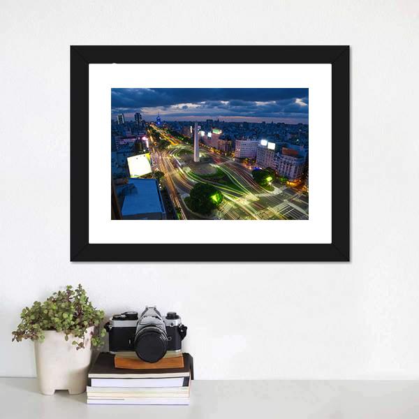 Buenos Aires Canvas Wall Art-1 Piece-Framed Print-20" x 16"-Tiaracle