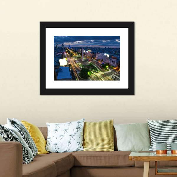 Buenos Aires Canvas Wall Art-3 Horizontal-Gallery Wrap-25" x 16"-Tiaracle