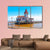 Building & Pier At Shore Canvas Wall Art-3 Horizontal-Gallery Wrap-25" x 16"-Tiaracle
