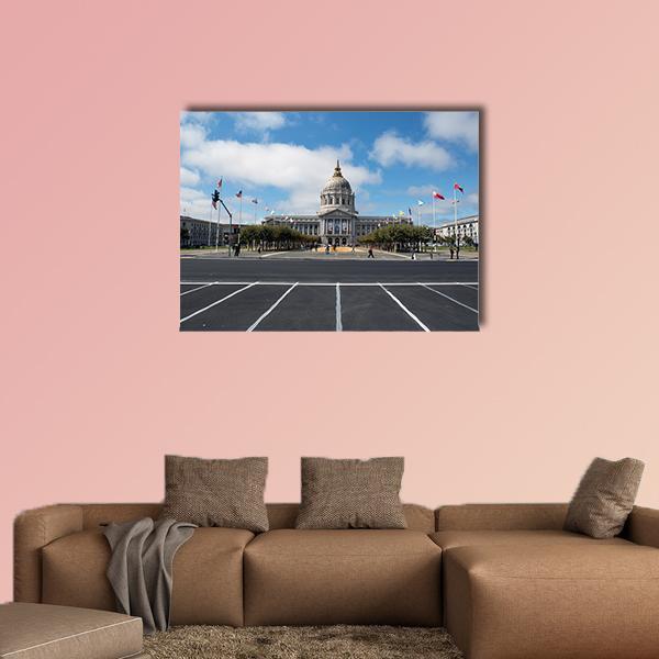 City Hall San Francisco Canvas Wall Art-1 Piece-Gallery Wrap-48" x 32"-Tiaracle