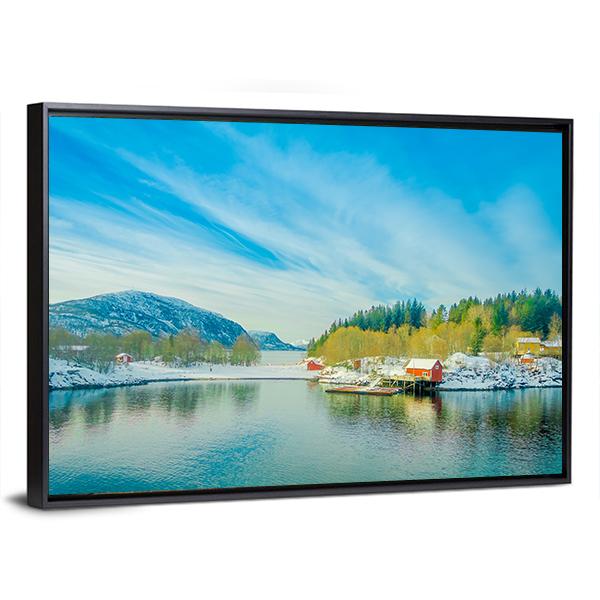 Buildings In Coastal Scenes Canvas Wall Art-3 Horizontal-Gallery Wrap-25" x 16"-Tiaracle