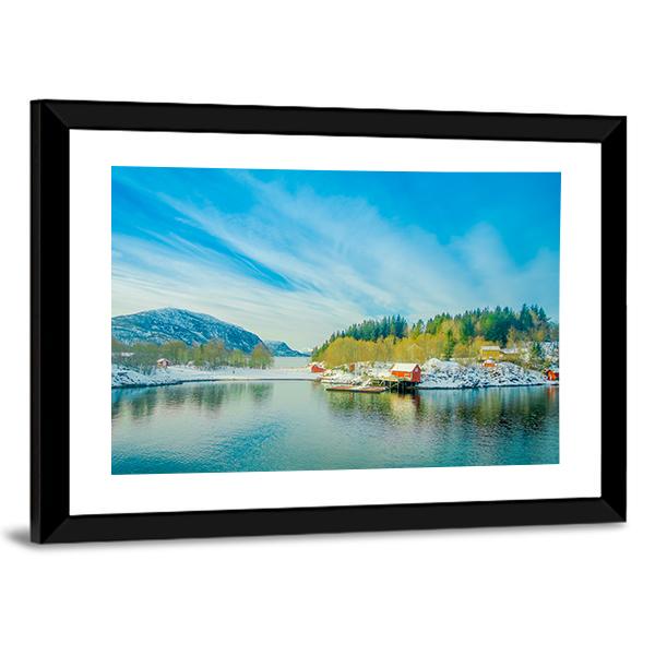 Buildings In Coastal Scenes Canvas Wall Art-3 Horizontal-Gallery Wrap-25" x 16"-Tiaracle