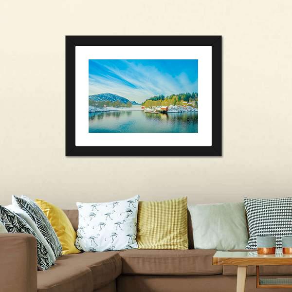 Buildings In Coastal Scenes Canvas Wall Art-3 Horizontal-Gallery Wrap-25" x 16"-Tiaracle