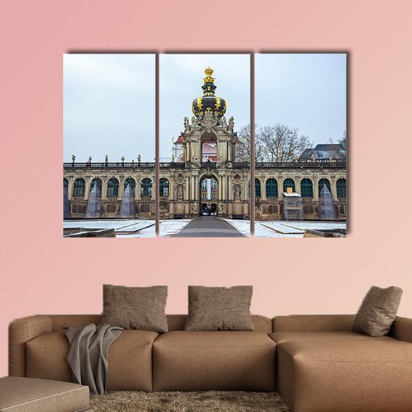 Zwinger Palace Germany Canvas Wall Art-3 Horizontal-Gallery Wrap-37" x 24"-Tiaracle
