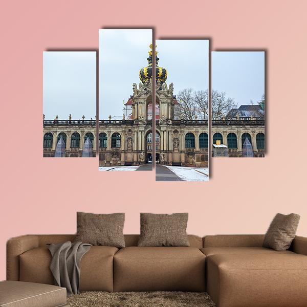 Zwinger Palace Germany Canvas Wall Art-4 Pop-Gallery Wrap-50" x 32"-Tiaracle