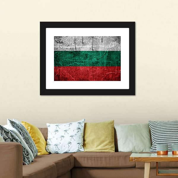 Bulgarian Flag Canvas Wall Art-5 Horizontal-Gallery Wrap-22" x 12"-Tiaracle