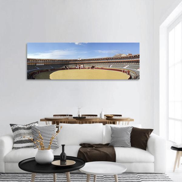 Bulls Stadium Panoramic Canvas Wall Art-3 Piece-25" x 08"-Tiaracle