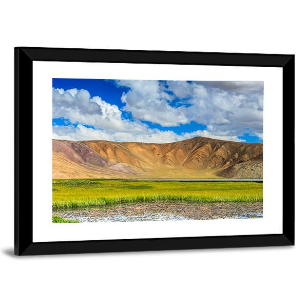 Bulunkul Lake Tajikistan Canvas Wall Art-3 Horizontal-Gallery Wrap-25" x 16"-Tiaracle