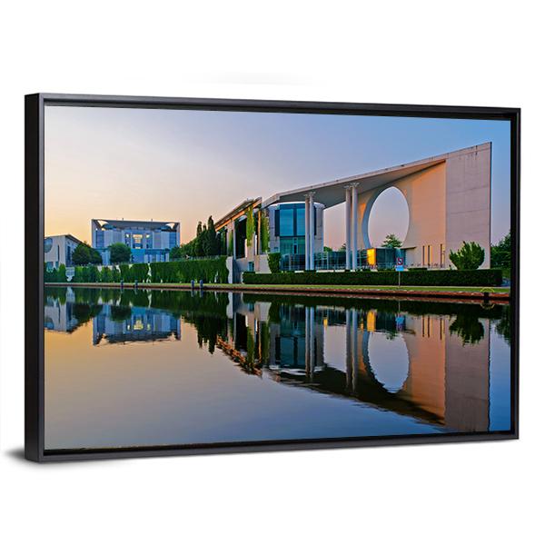 Bundeskanzleramt In Berlin Canvas Wall Art-3 Horizontal-Gallery Wrap-25" x 16"-Tiaracle