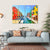 Burano Island Canal Canvas Wall Art-4 Horizontal-Gallery Wrap-34" x 24"-Tiaracle