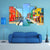 Burano Island Canal Canvas Wall Art-5 Pop-Gallery Wrap-47" x 32"-Tiaracle