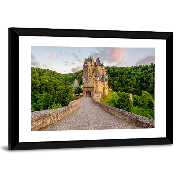 Burg Eltz Castle Germany Vertical Canvas Wall Art-3 Vertical-Gallery Wrap-12" x 25"-Tiaracle