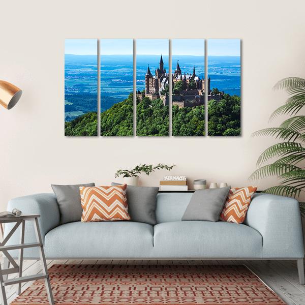 Burg Hohenzollern Castle Canvas Wall Art-5 Horizontal-Gallery Wrap-22" x 12"-Tiaracle