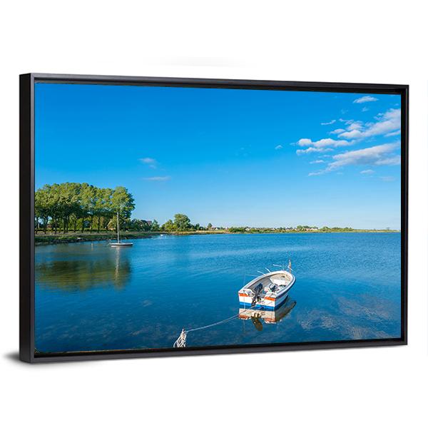 Burger Inland Lake Canvas Wall Art-3 Horizontal-Gallery Wrap-25" x 16"-Tiaracle